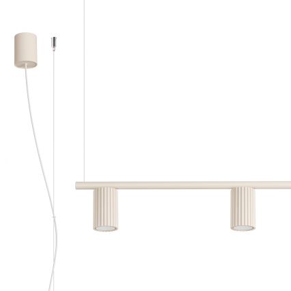 Suspension à câble KARBON 4xGU10/10W/230V crème