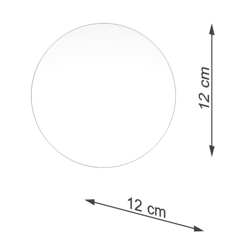 Vervangende lampenkap voor spot- en tafellamp BOOMO G9 diameter 12 cm wit