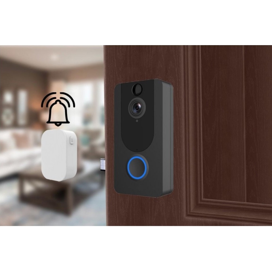 Sonette sans fil Wi-Fi avec camera 1080p IP64