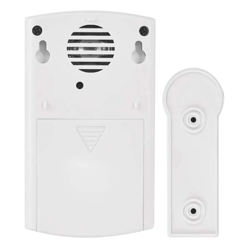 Sonnette sans fil 3xAA/1xCR2032 IP44 blanc/argent