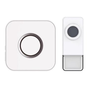 Sonnette sans fil 3xAAA/1xA23 IP55 blanc