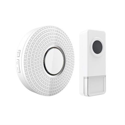 Sonnette sans fil à brancher 230V/1xA23 IP55 blanc