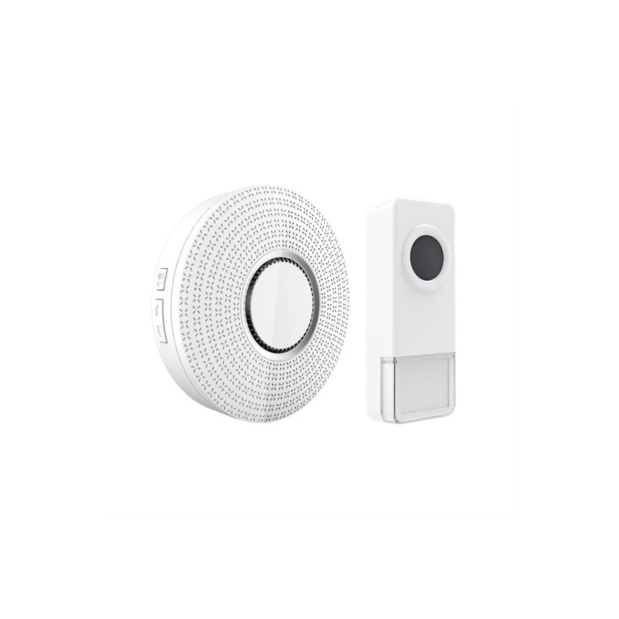 Sonnette sans fil à brancher 230V/1xA23 IP55 blanc