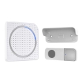 Sonnette sans fil à brancher 230V/1xCR2032 IP56 blanc