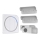 Sonnette sans fil à brancher 230V + 2x bouton 2xCR2032 IP56 blanc