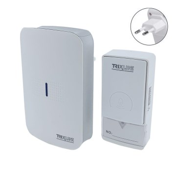 Sonnette sans fil à brancher PIEZO BELL 230V + 1x23A IP40 blanc