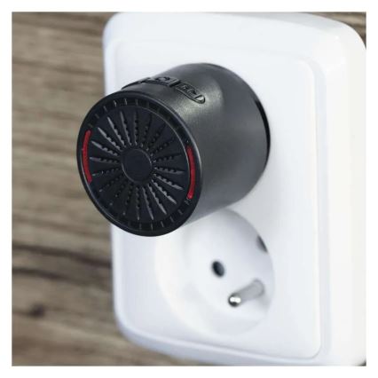 Sonnette sans fil à brancher sur prise 230 V + 1x CR2032, noire