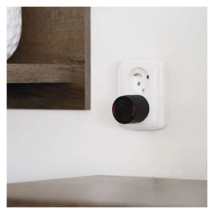 Sonnette sans fil à brancher sur prise 230 V + 1x CR2032, noire