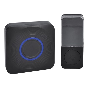 Sonnette sans fil alimentée par piles 3V/3xAAA IP56 noir