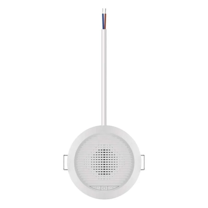 Sonnette sans fil encastrable 230V + 1xCR2032 blanche