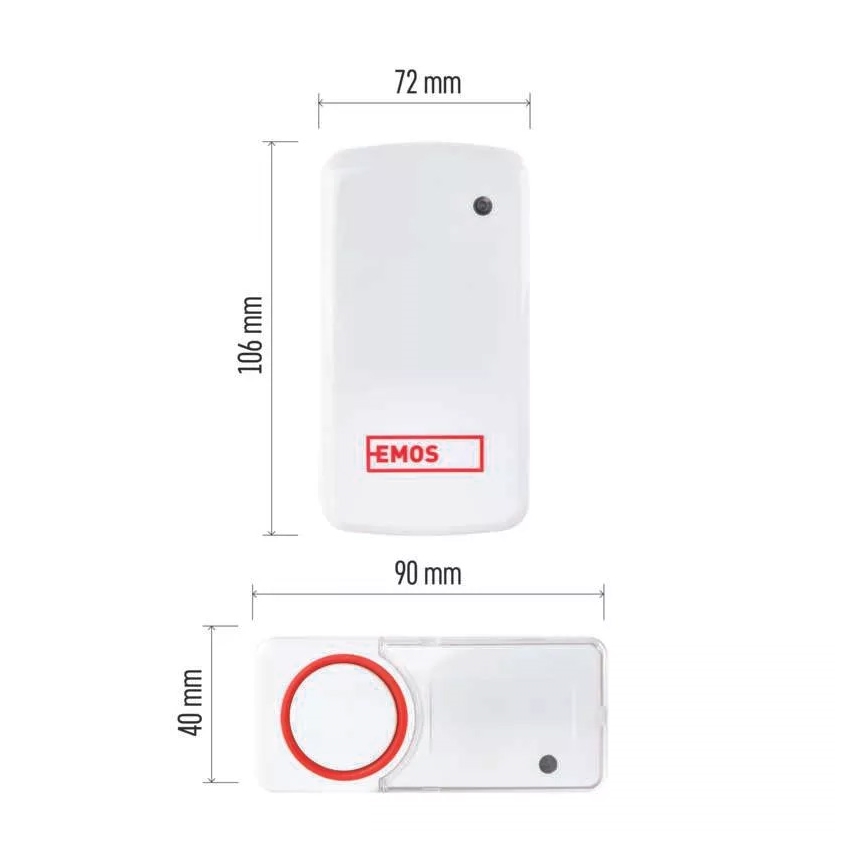 Sonnette sans fil sur prise 230V IP44