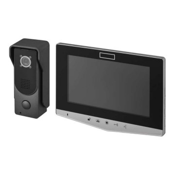 Sonnette video maison 14,5 V IP44 argentée
