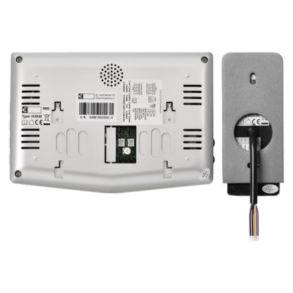 Sonnette video maison 14,5 V IP44 argentée