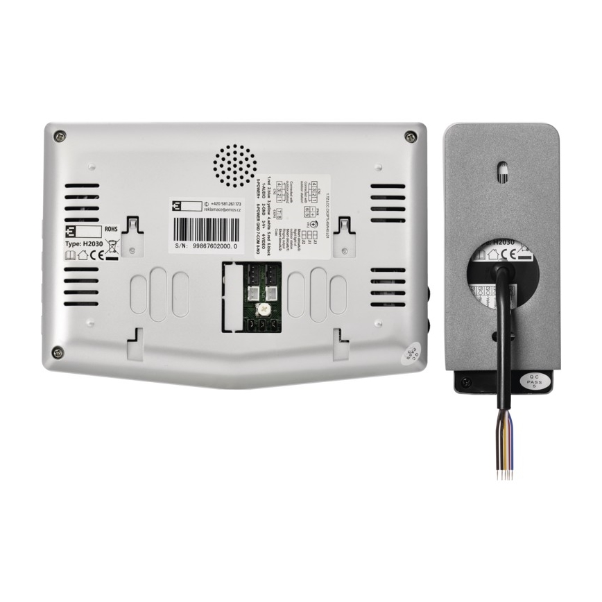 Sonnette video maison 14,5 V IP44 argentée
