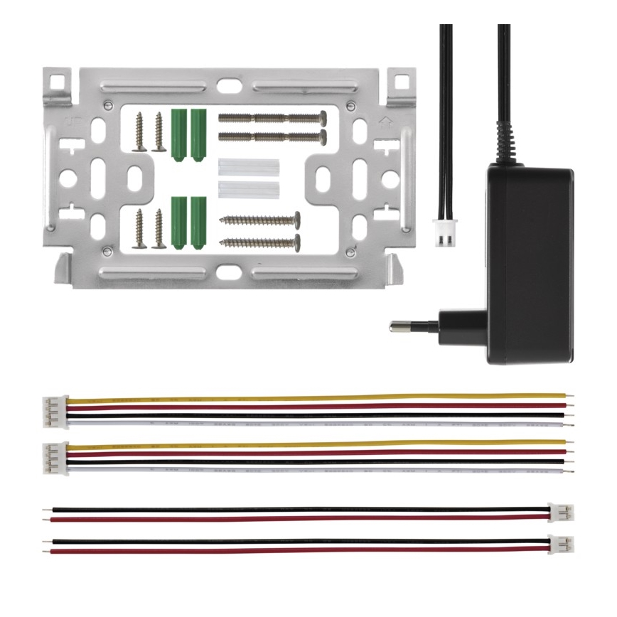 Sonnette video maison 14,5 V IP44 argentée