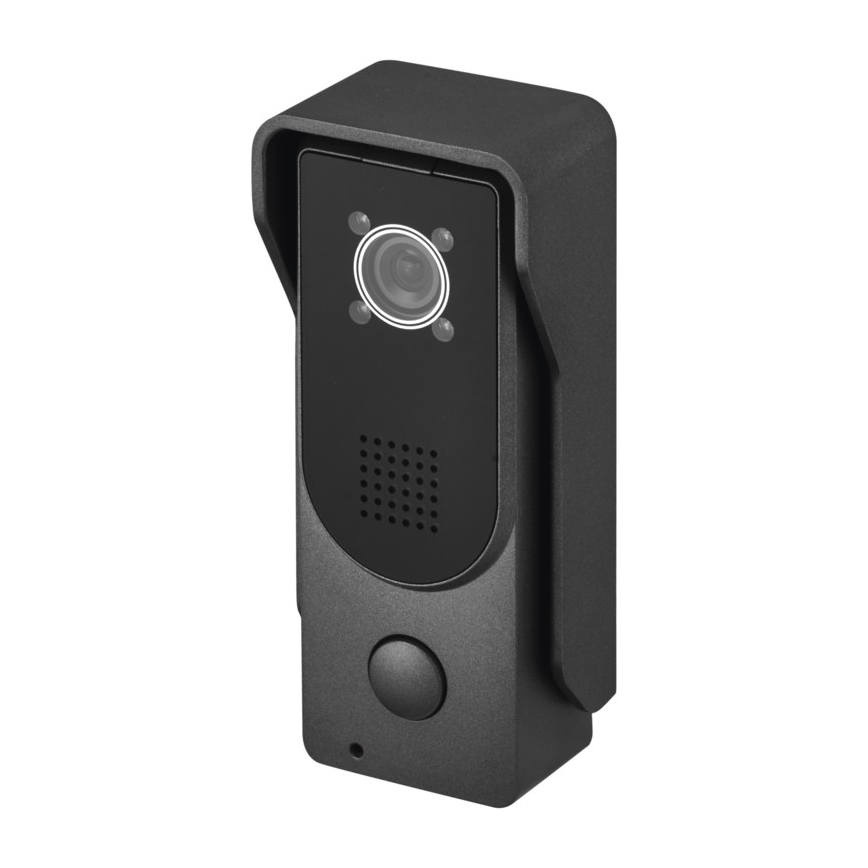 Sonnette video maison 14,5 V IP44 argentée
