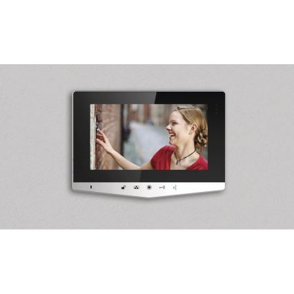 Sonnette video maison 14,5 V IP44 argentée