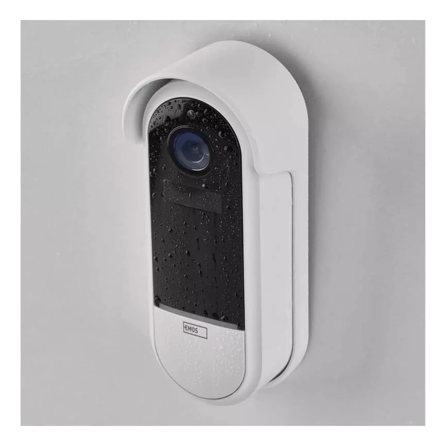 Sonnette vidéo sans fil avec détecteur de mouvement GoSmart 5V 3xAA IP65 Wi-Fi Tuya