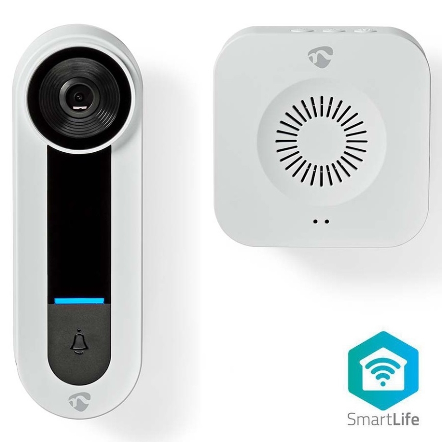 Sonnette vidéo sans fil avec détecteur Full HD 1536p 3xAA Wi-Fi IP65