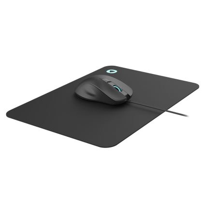 Souris gaming RGB LED avec un tapis 800/1200/2400/3200 DPI 6 boutons noir