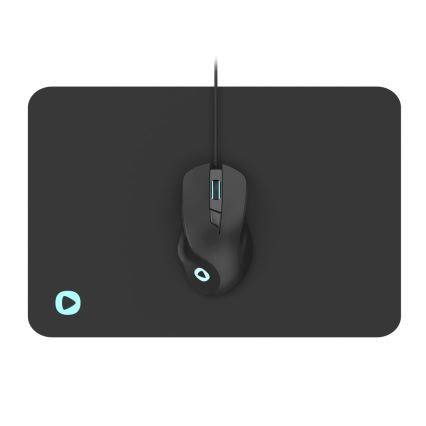 Souris gaming RGB LED avec un tapis 800/1200/2400/3200 DPI 6 boutons noir