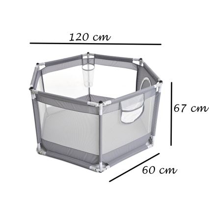 Speelbox 120 cm grijs