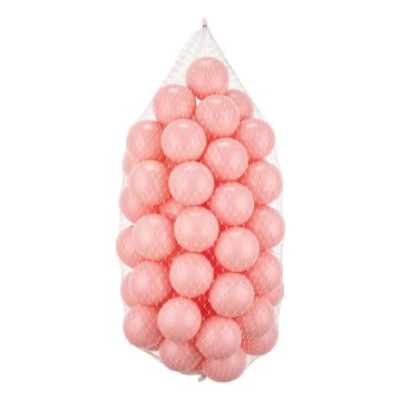 Speelplastic ballen 50 stuks, diameter 7 cm, roze