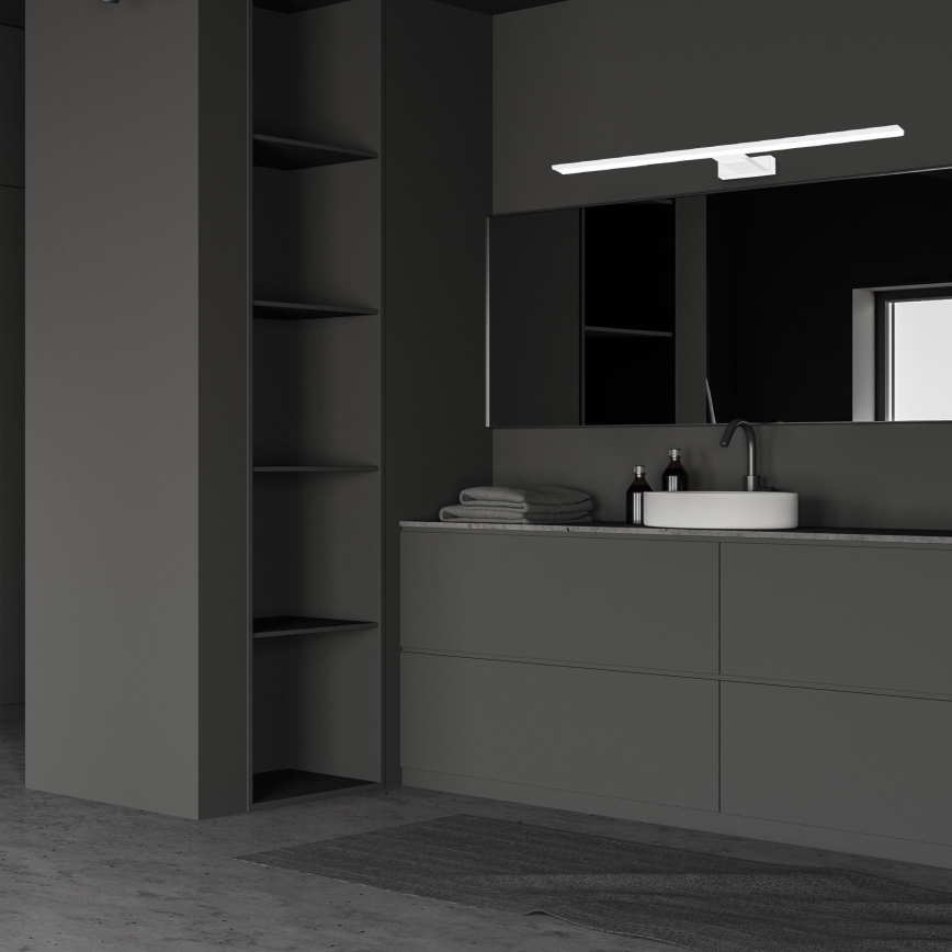 Spiegelverlichting voor de badkamer SHINE WHITE LED/15W/230V 80 cm IP44 wit