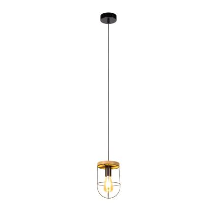 Hanglamp aan een koord NETUNO 1xE27/60W/230V eiken - FSC-gecertificeerd