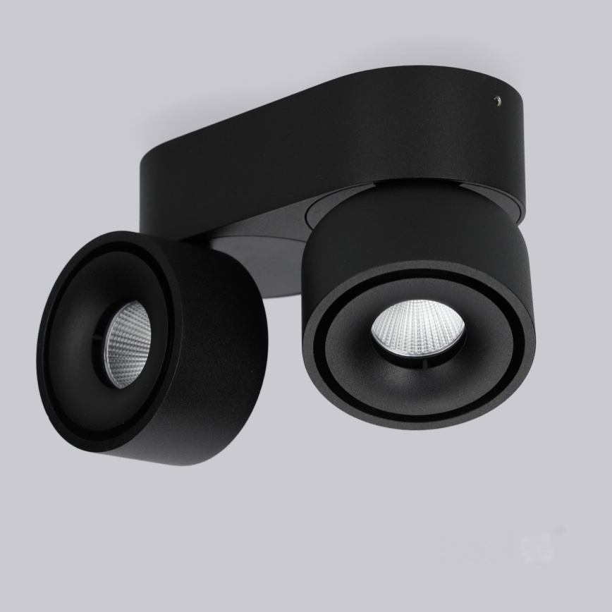 Spot à intensité variable LAHTI MINI 2xLED/9W/230V 3000K CRI 90 noir