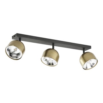Spot ALTEA 3xAR111 GU10/50W/230V goud/zwart