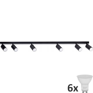 Spot ANGIE 6xGU10/6W/230V noir