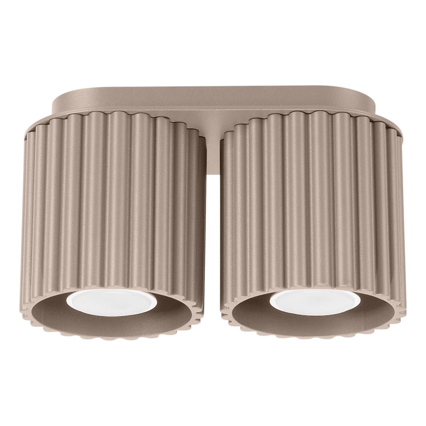 Spot AURA 2xGU10/10W/230V taupe