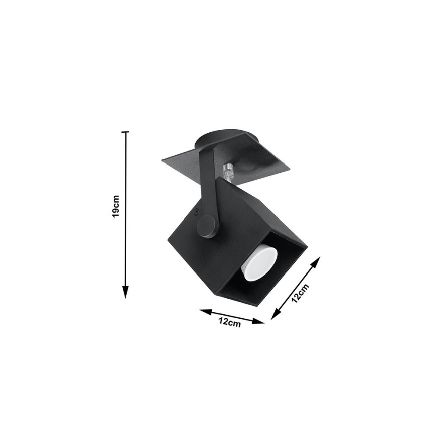 Spot CEDRA 1 1xGU10/40W/230V zwart