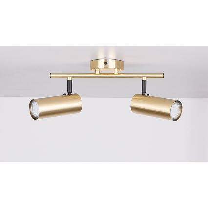 Spot COLLY 2xGU10/15W/230V goud