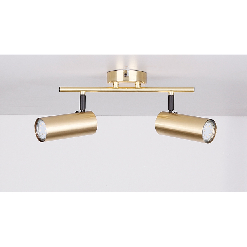 Spot COLLY 2xGU10/15W/230V goud