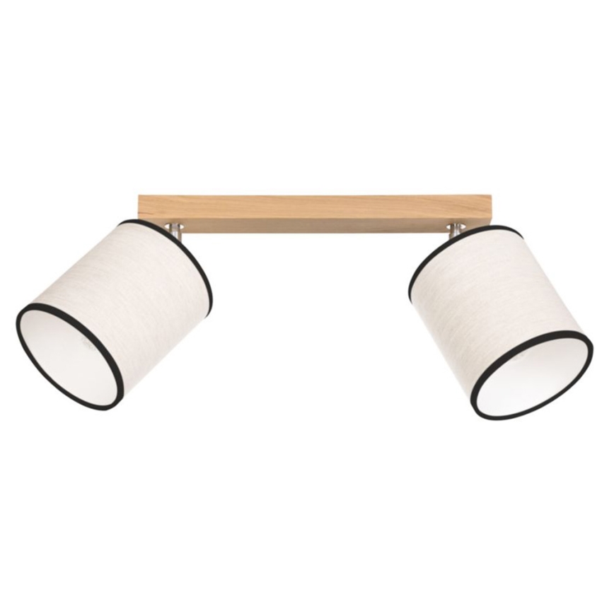 Spot de plafond BOHO 2xE27/25W/230V chêne