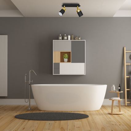 Spot de plafond JOKER 2xGU10/25W/230V noir