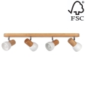 Spot de plafond NEL 4xE27/15W/230V pin - certifié FSC