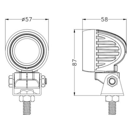 Spot de voiture OSRAM LED/10W/10-30V IP68 5700K