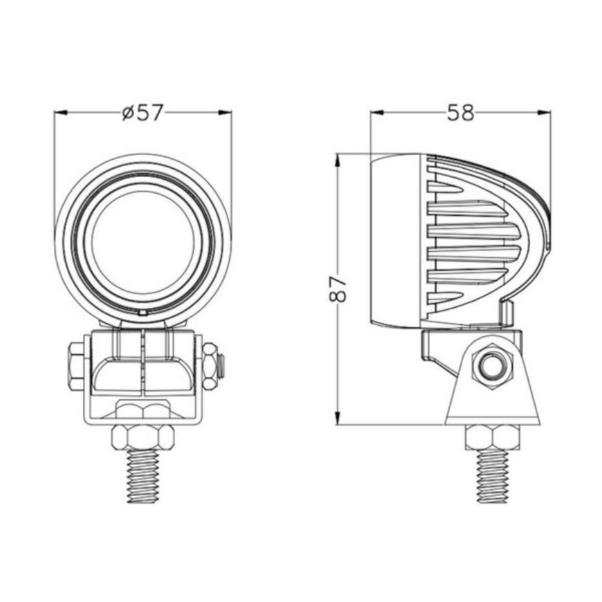 Spot de voiture OSRAM LED/10W/10-30V IP68 5700K