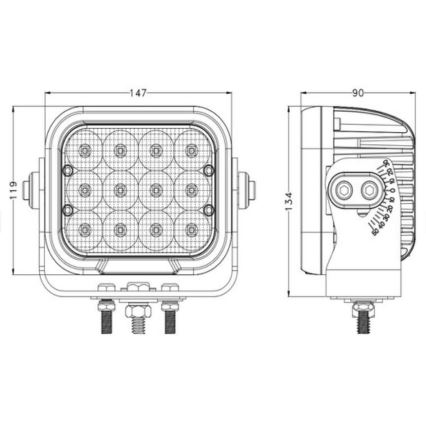 Spot de voiture OSRAM LED/120W/10-30V IP68 5700K