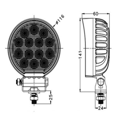 Spot de voiture OSRAM LED/56W/10-30V IP68 5700K