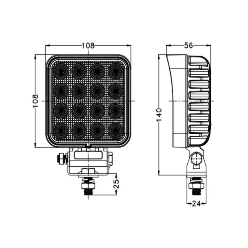 Spot de voiture OSRAM LED/64W/10-30V IP68 5700K