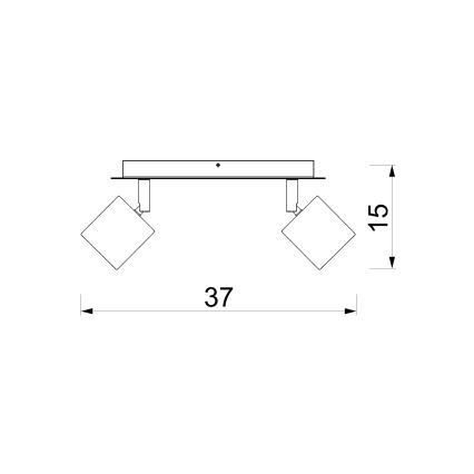 Spot DEMIA 2x GU10/8W/230V beige