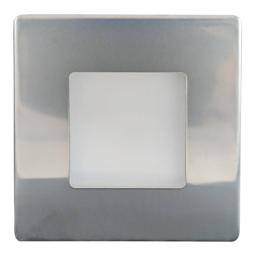 Spot d'escalier extérieur LED/1,7W/230V 4000K IP44 chrome brillant