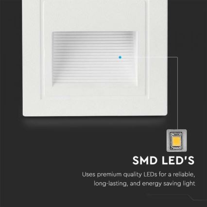 Spot d'escalier extérieur LED/5W/230V 3000K IP65 blanc