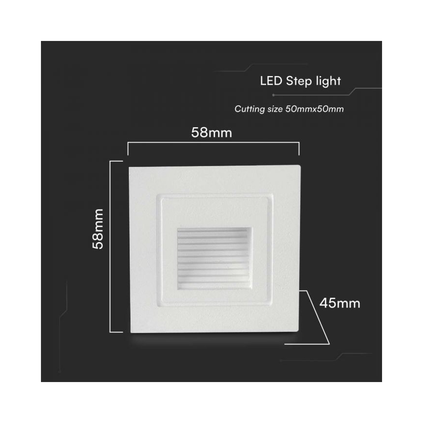 Spot Encastrable de sol LED (3W; IP65; 3000K)