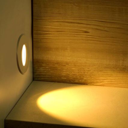 Spot d'escalier LED LED/3W/230V 4000K blanc