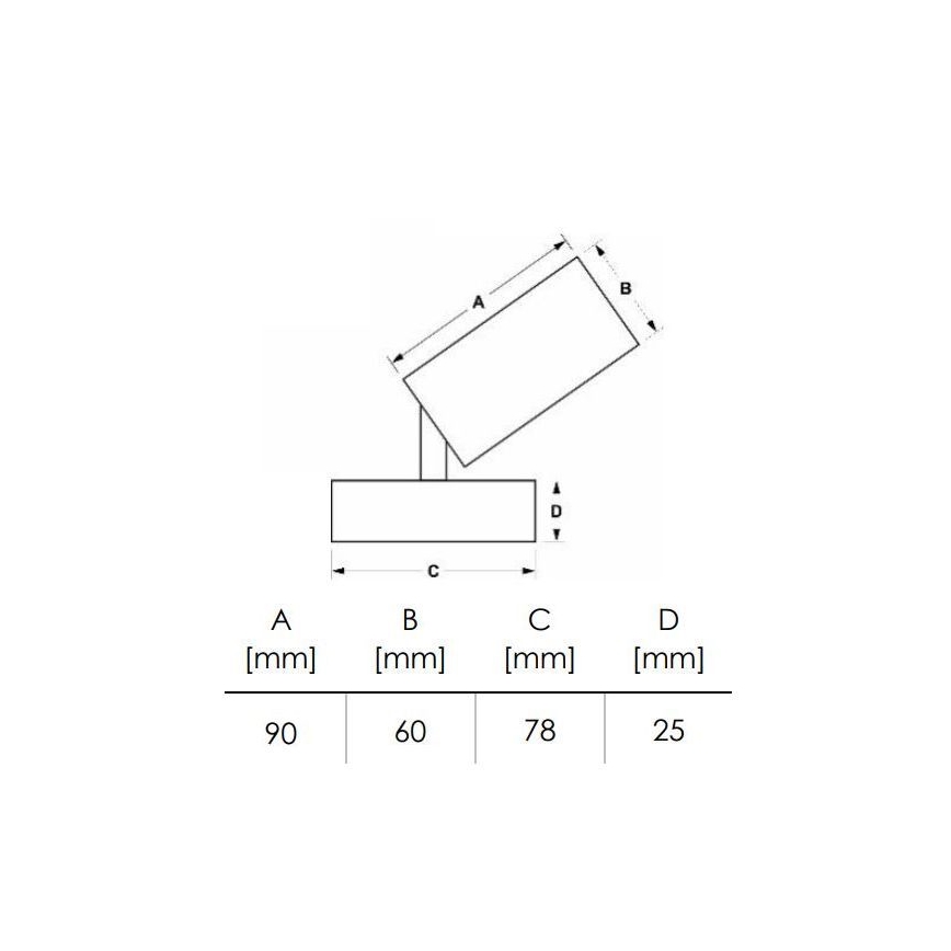 Spot DEZ 1xGU10/30W/230V zwart